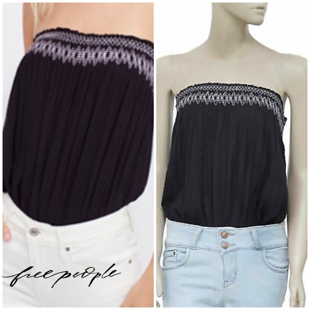 Intimately Free People Smocked Tubes On BodysuitL